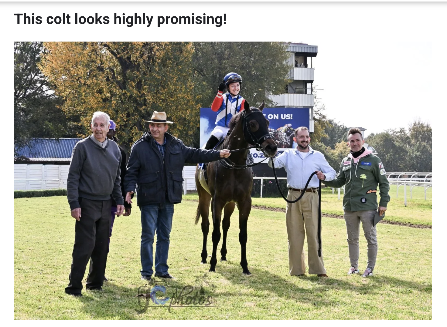 This colt looks highly promising!